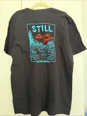3rd Stone Hawaii Livin’ the Dream Graphic Tee Men’s XL Black NWT Surf Shirt